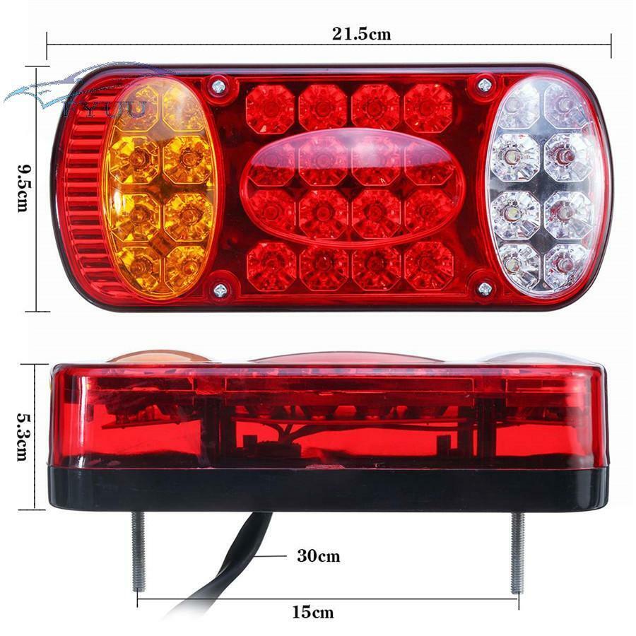 1x 32LED Rear Tail Brake Stop Indicator Lamp For Trailer Truck Lorry Caravan Van