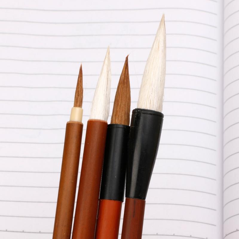 4Pcs Pro Chinese Brush Kit Beginner Calligraphy Pen Eco-friendly Hair for Kids