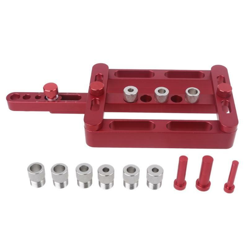 Cabinet Hardware Jig Punching Locator Woodworking  Doweling Jig Kit 3-in-1 Tools