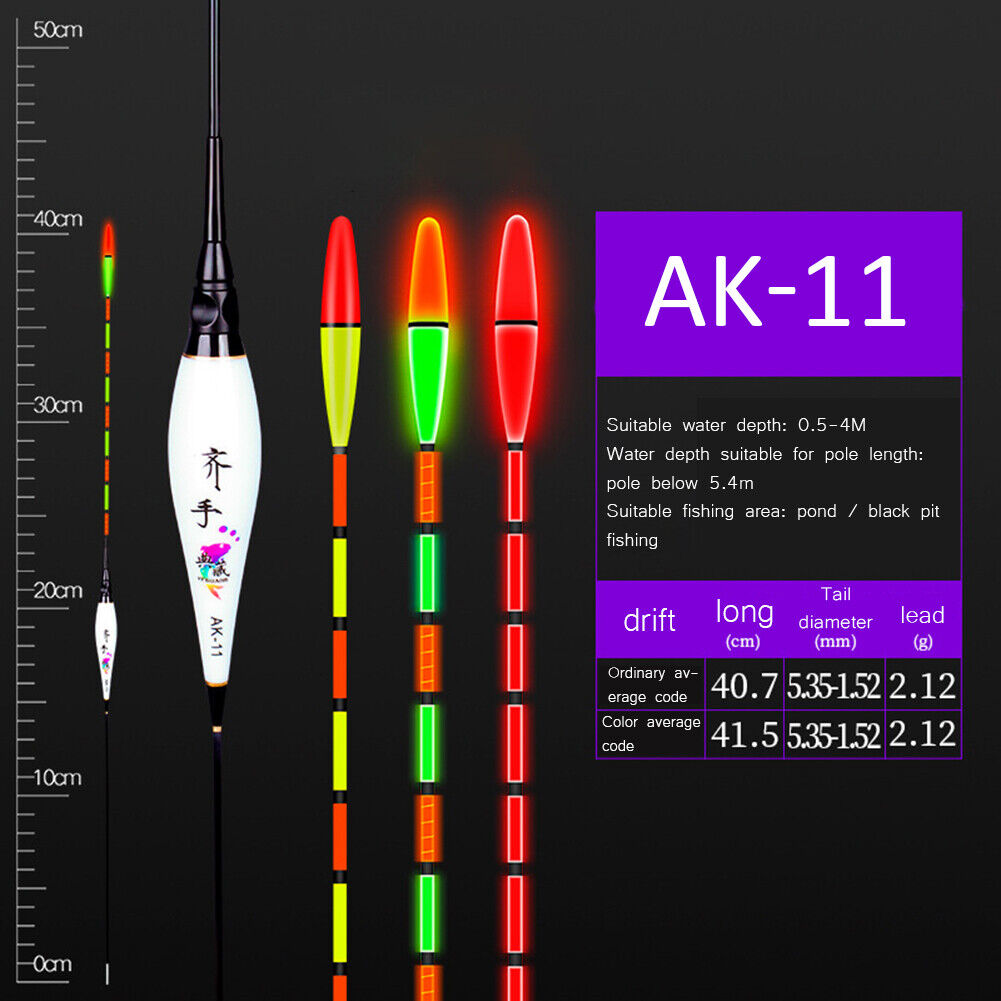 Electric Bite Float Luminous Carp Fish Stick Bobber Fishing Tackle (AK-11)