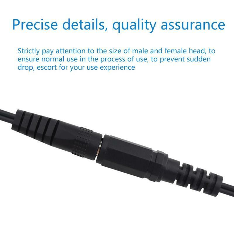 Safe DC Male to Female Extension Cord  for Notebook Computer  Round  Port