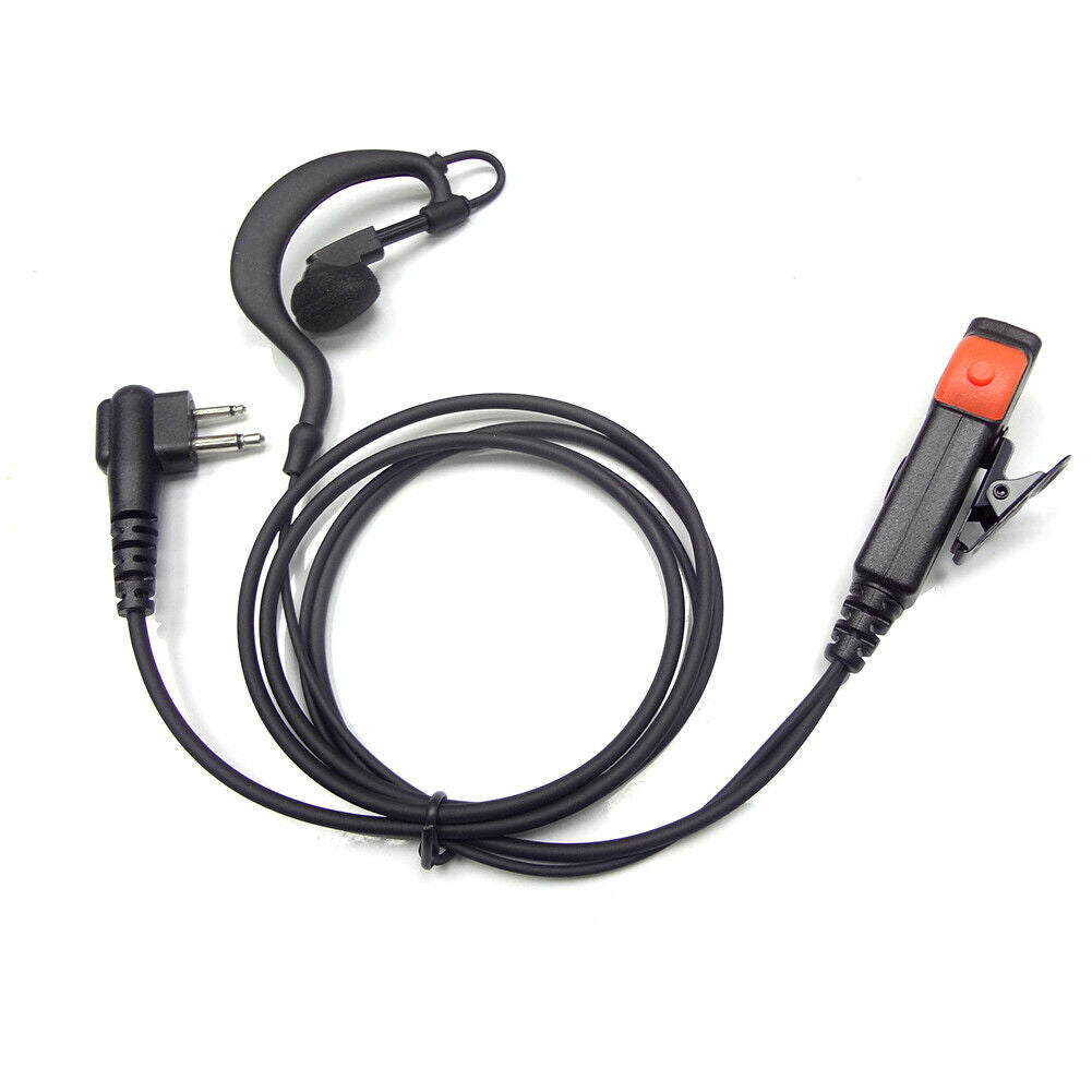 2 Pin Earpiece M Head PTT Mic Headset for HYT TC 700 600 500 Two Way Radio