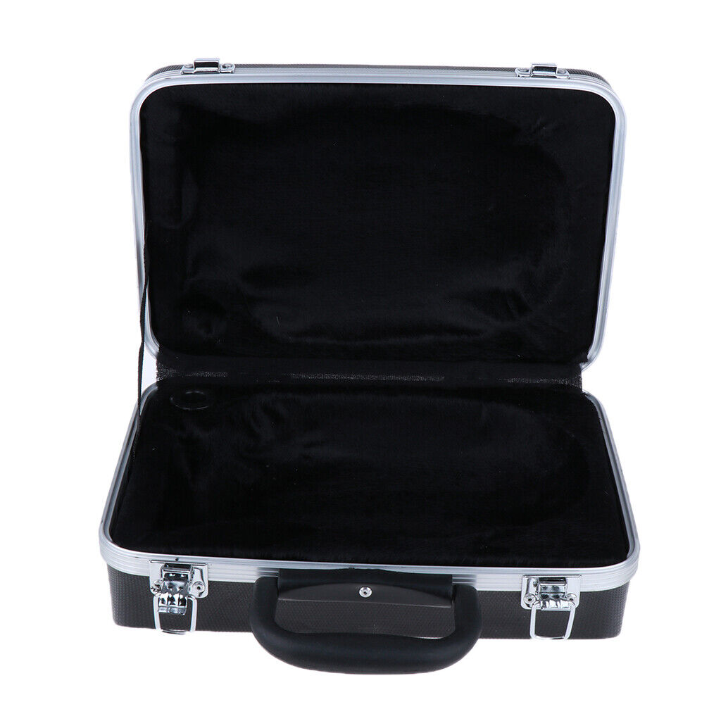 Pressure-proof Pocket Trumpet Case Suitcase with  Handle Black