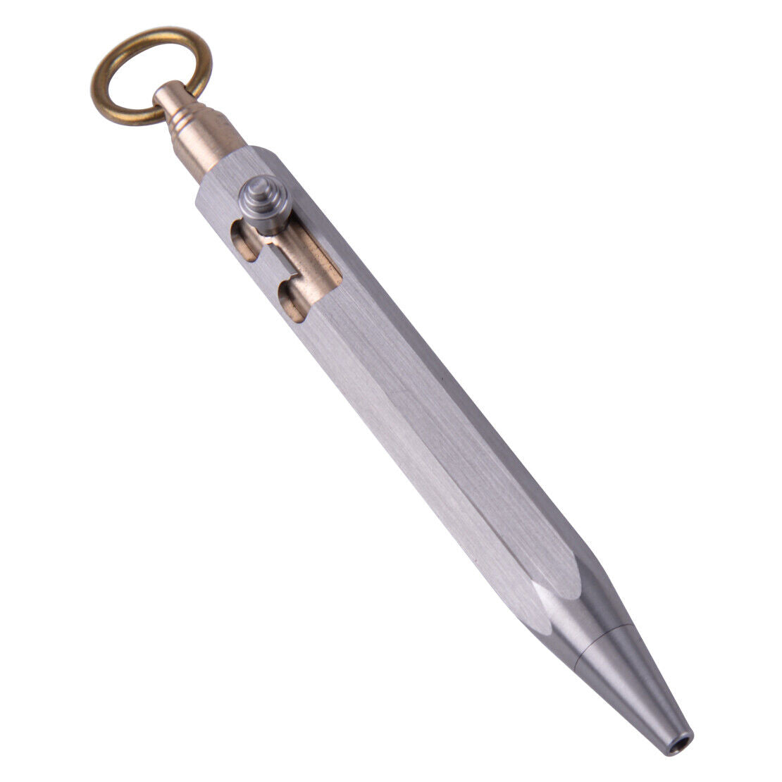 Portable Mini Metal Stainless Steel Bolt Action Gel Rollerball Pen Smoothly ld