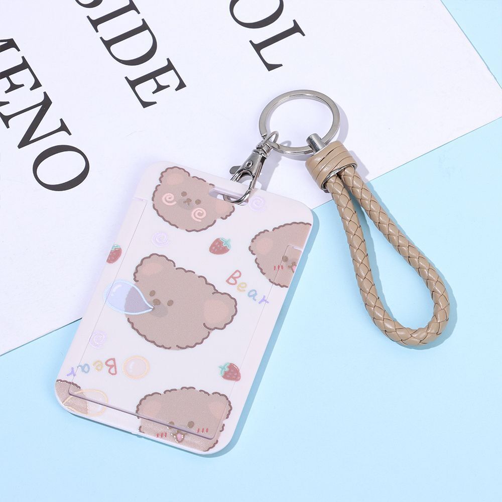 Cute Bus Card Case Bank Card Holder Identity Badge Cover ID Credit Holder