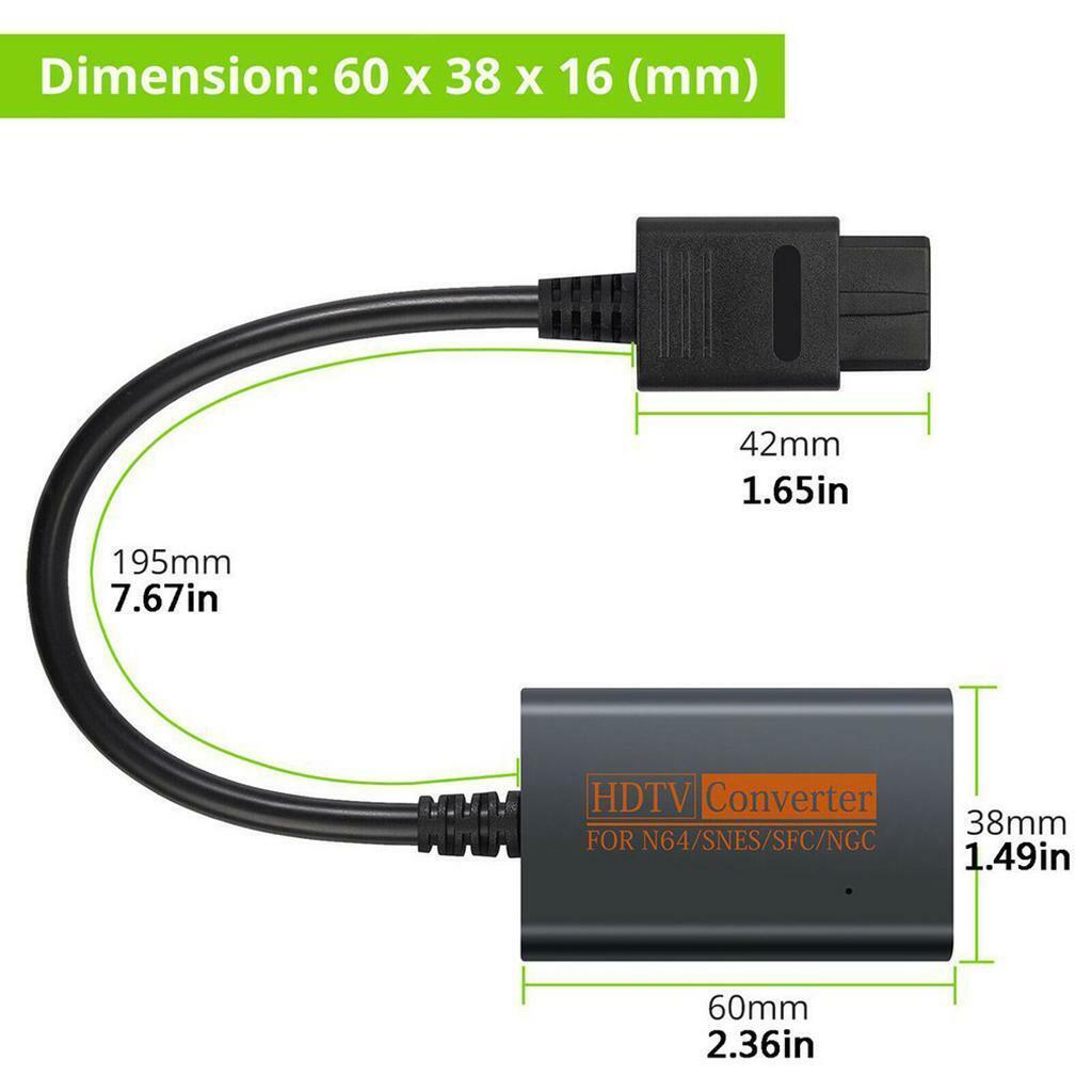 Professional N64 to  Converter Adapter TV Monitor for
