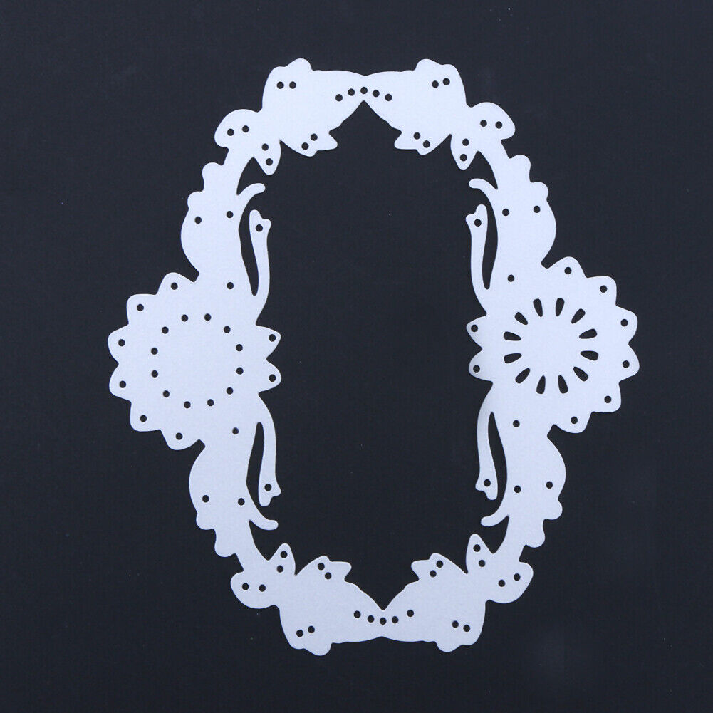Symmetrical Flowers DIY Cutting Dies Metal Stencils Scrapbook Craft-142066