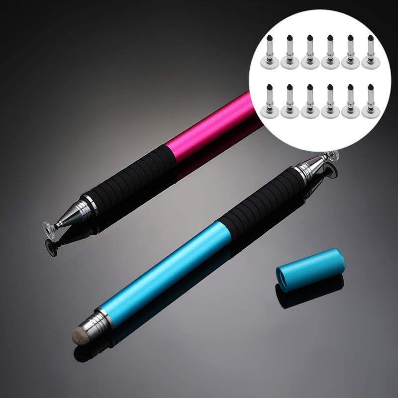 12pcs Replacement Disc Tips, High Precision Fine Point Round Disk for Stylus Pen