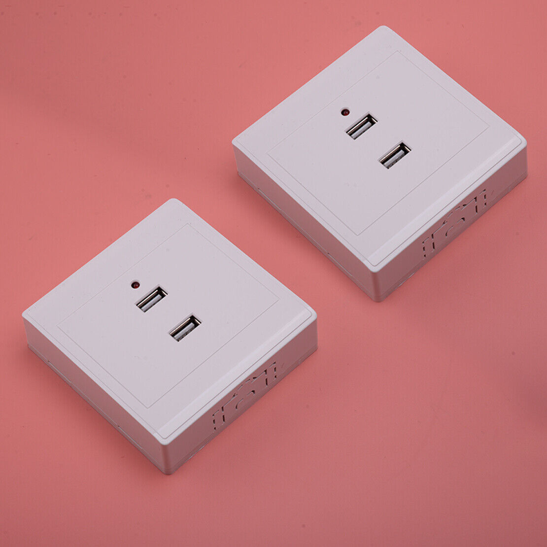 2pcs Dual USB Electrical Wall Socket Charger Power Adapter Outlet Plate Panel
