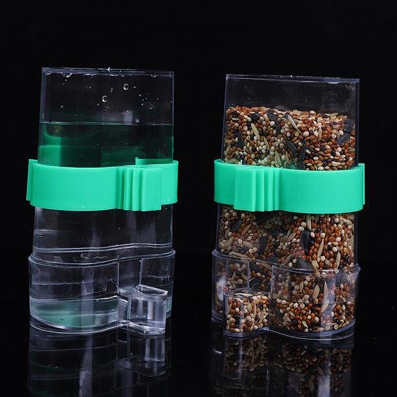 2Pcs Water Feeders for Birds Water Dispenser Automatic Food Feeder for Cockatiel