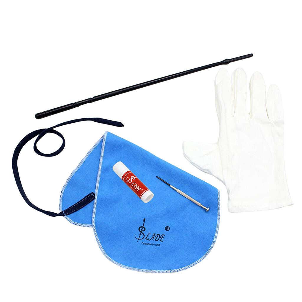 Flute Piccolo Maintenance Cleaning Tool Kit for Flute Woodwind Instrument