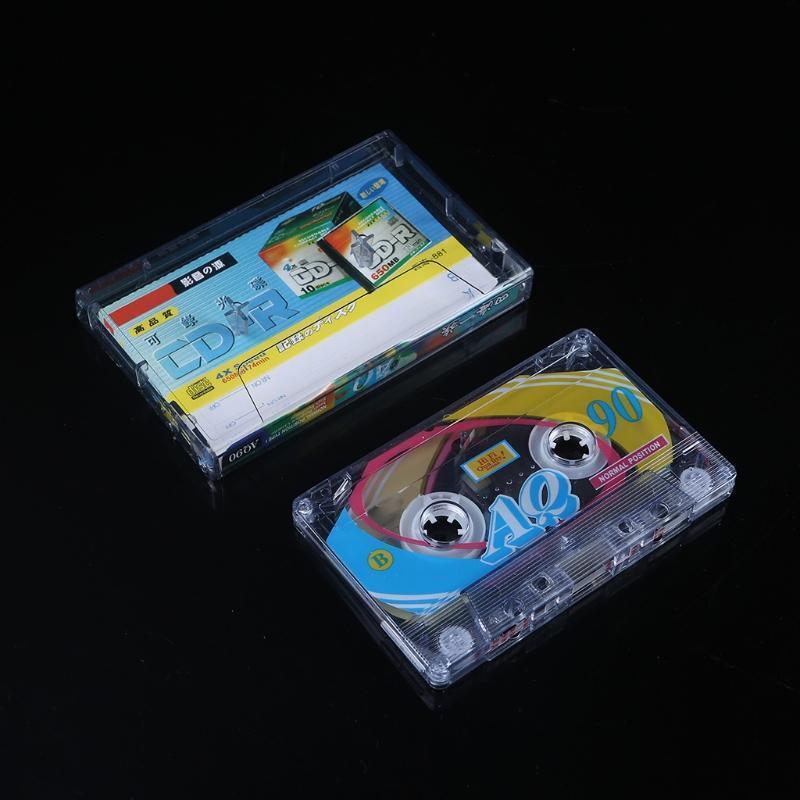 Plastic Magnetic Audio Tape 2Pcs Cassette Blank Tape 90 Minutes Recording