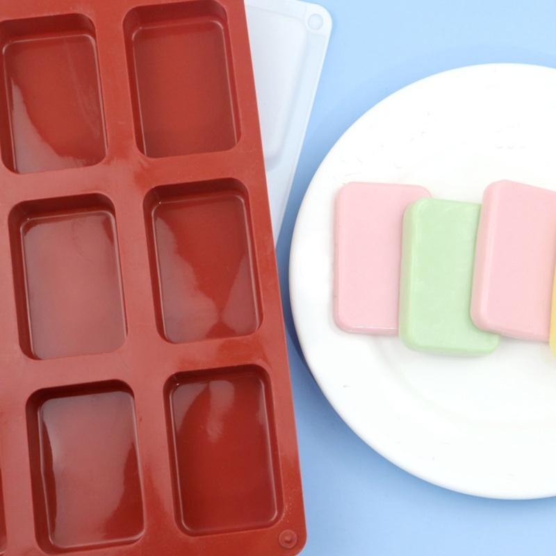Soap Silicone Molds 12 Cavities Square Baking Mold for Soap Candles Jelly DIY