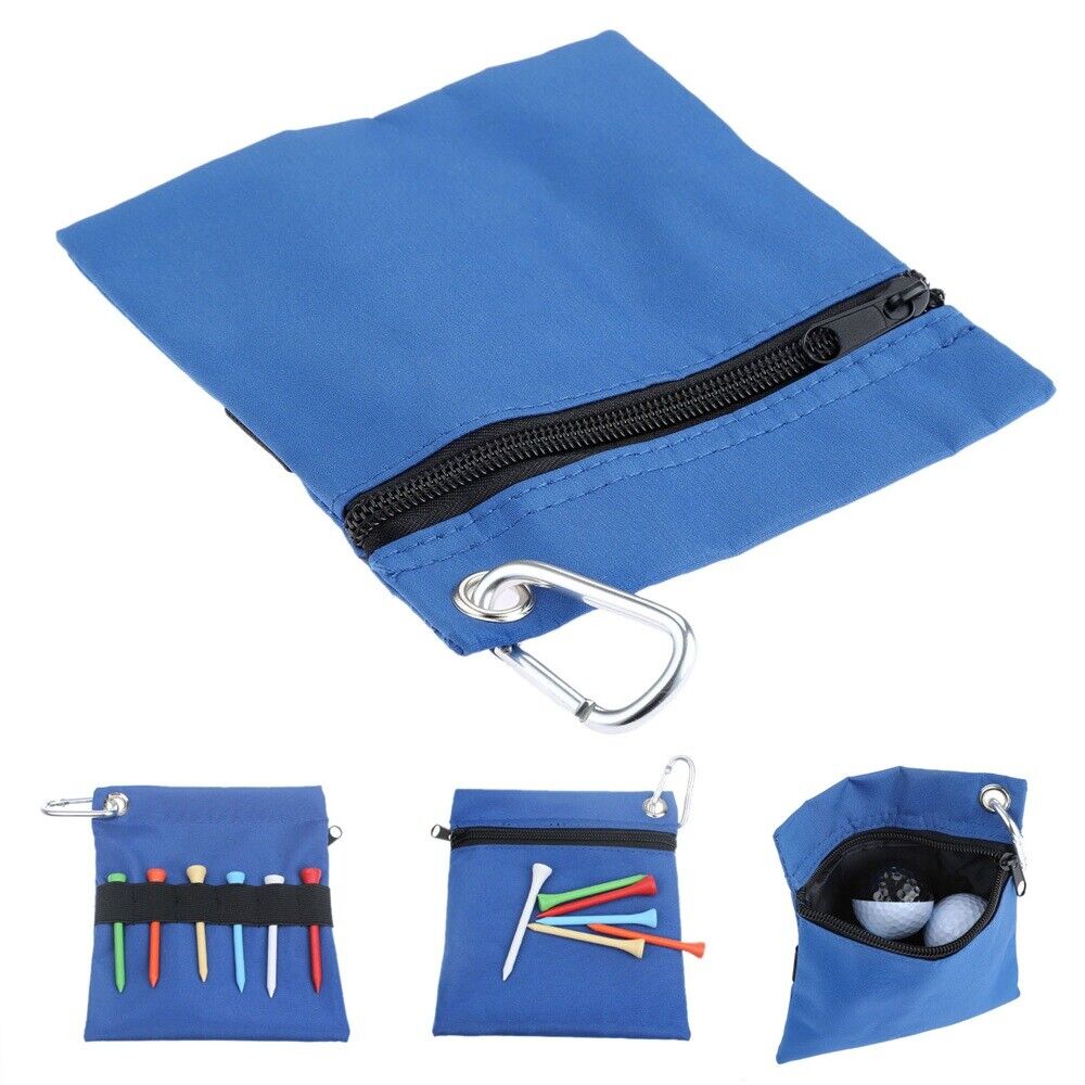 Protable Golf Ball Bag Storage Golf Hold Baggage Elastic Golf Tee Holder Pocket