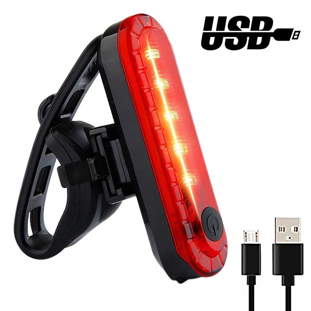 2pcs Rear Bike Tail Light Waterproof Bicycle Taillight for Night Riding