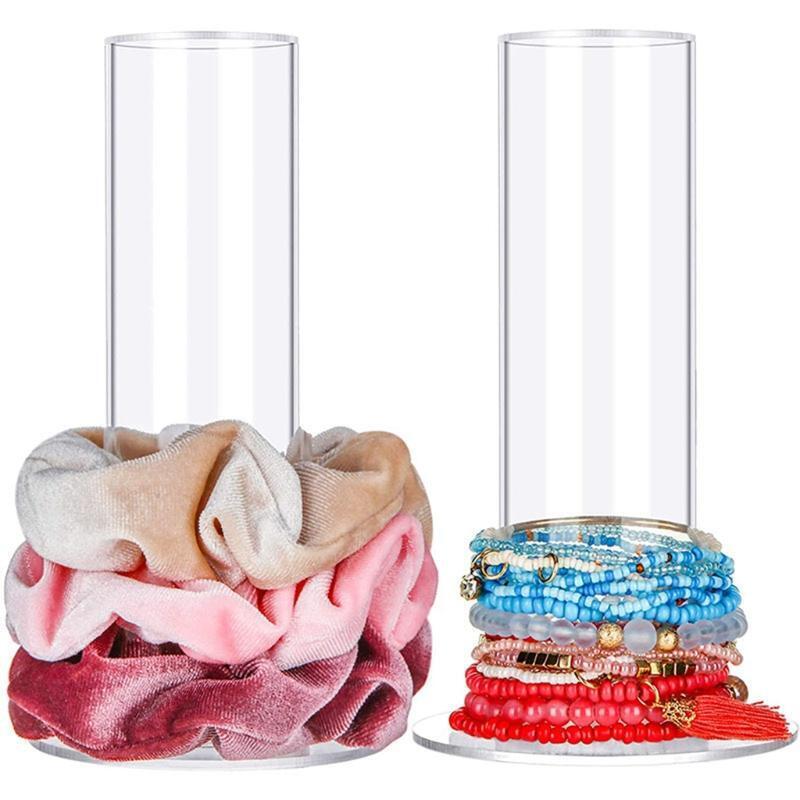 Jewelry Scrunchy Display Organizer Acrylic Scrunchie Holder Stand for Teen Girls
