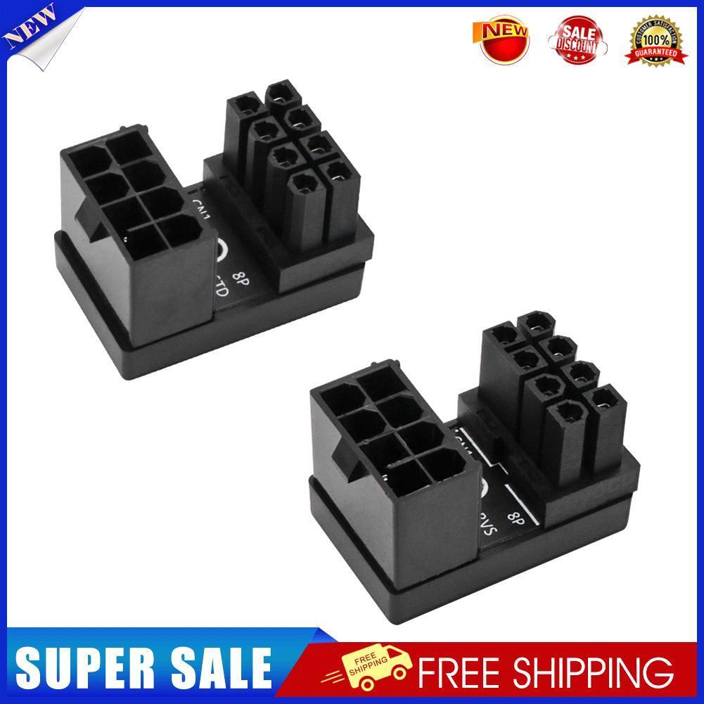 ATX 8-Pin Female to 8pin Male 180 Degree Power Adapter for PC Graphics Card