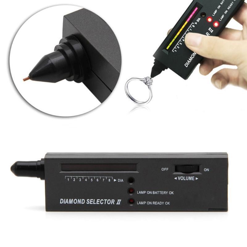 Diamond Tester Portable Diamond Detective Test with Gem Jeweler Test Tool Loupe