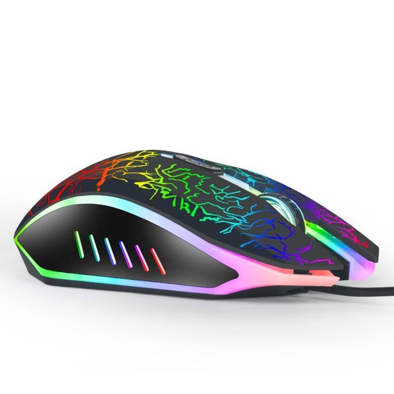 Gaming Mouse Wired USB Optical Computer Mice with RGB Backlit Ergonomic Gamer