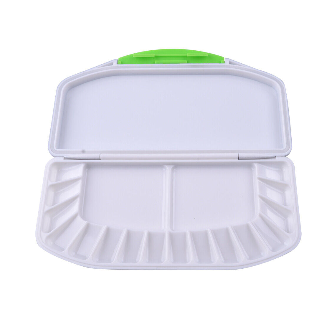 18-Grid Water Color Paint Painting Tray Case Box Mixing Palette Airtight Travel