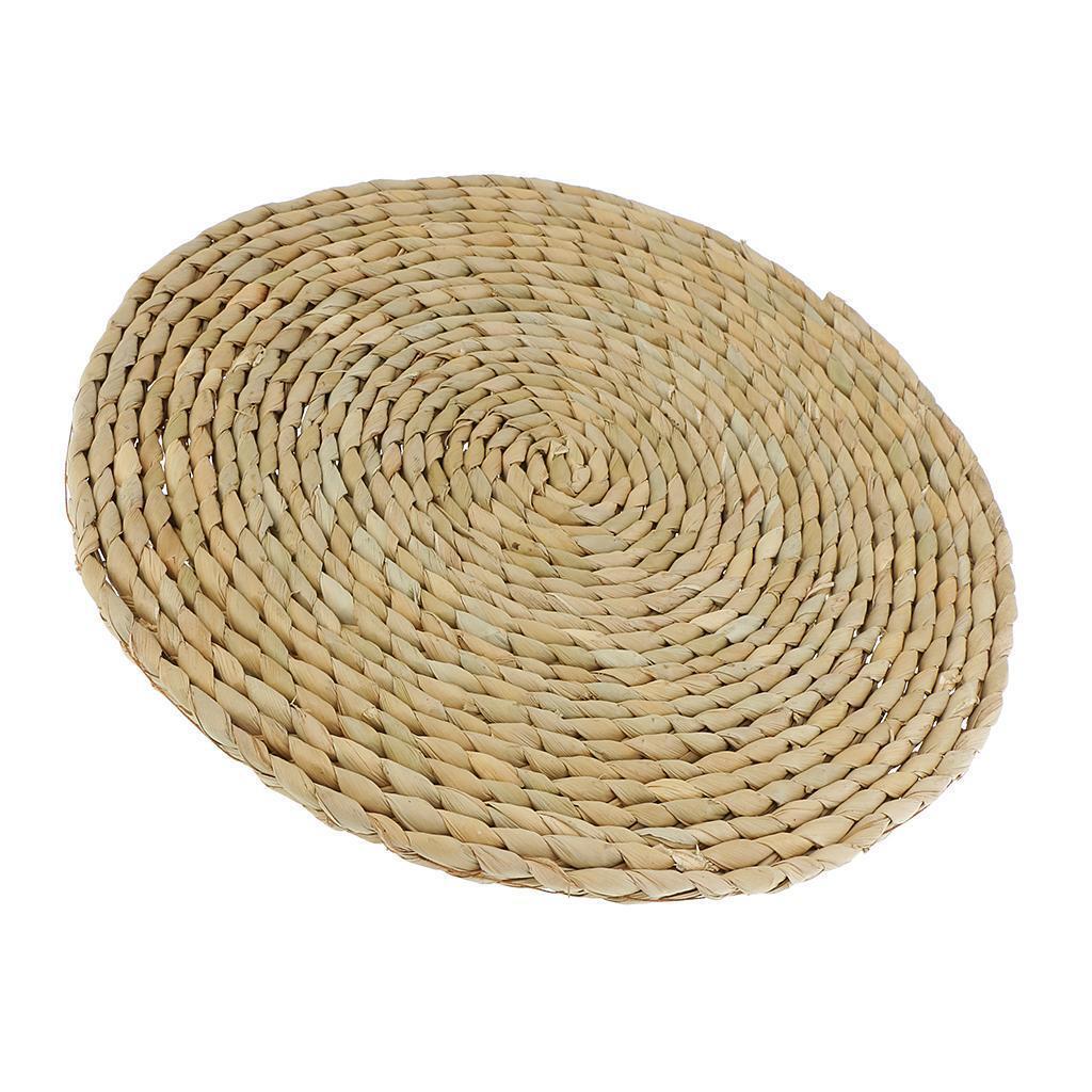 30cm Tatami Cushion Seat Mat Handmade Round Straw Floor   Chair Mat