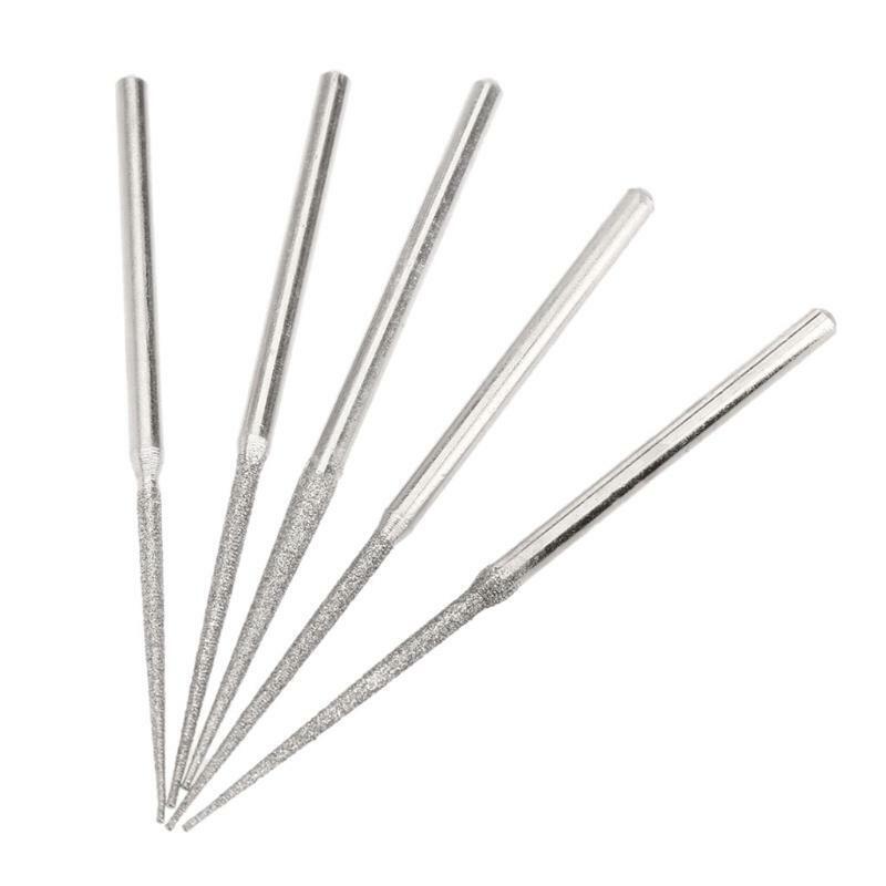 Mini Drill Diamond Grinding Head Shank Grinding Rods Needle Engraving Carving