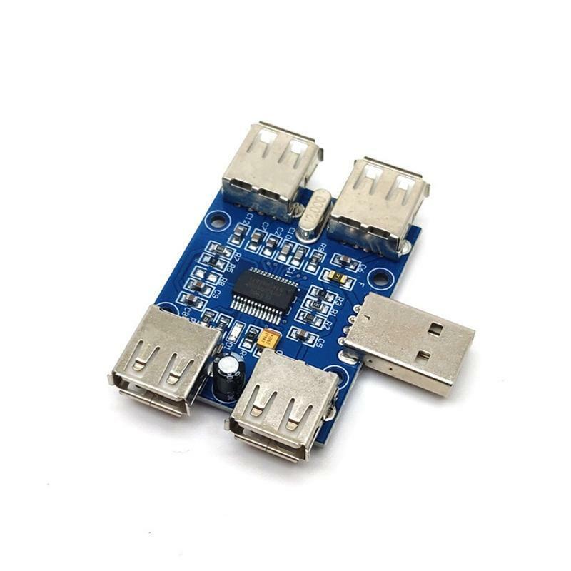 Hi-Speed USB 2.0 HUB DC Controller 4 Ports USB Expansion Module 5V 500mA 480Mbps