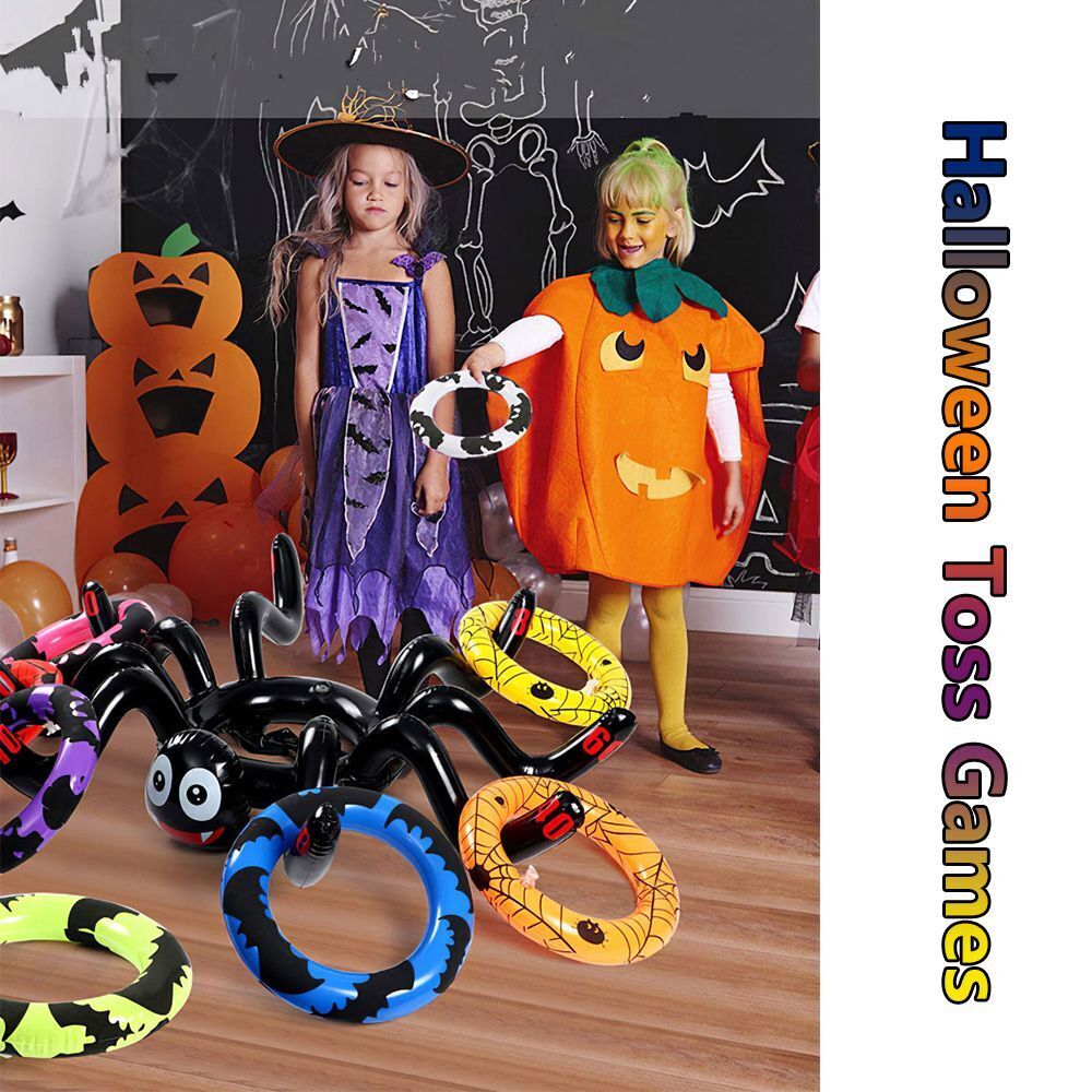 Ring Toss Games Halloween Toss Game Halloween Party Decor Inflatable Spider Hat