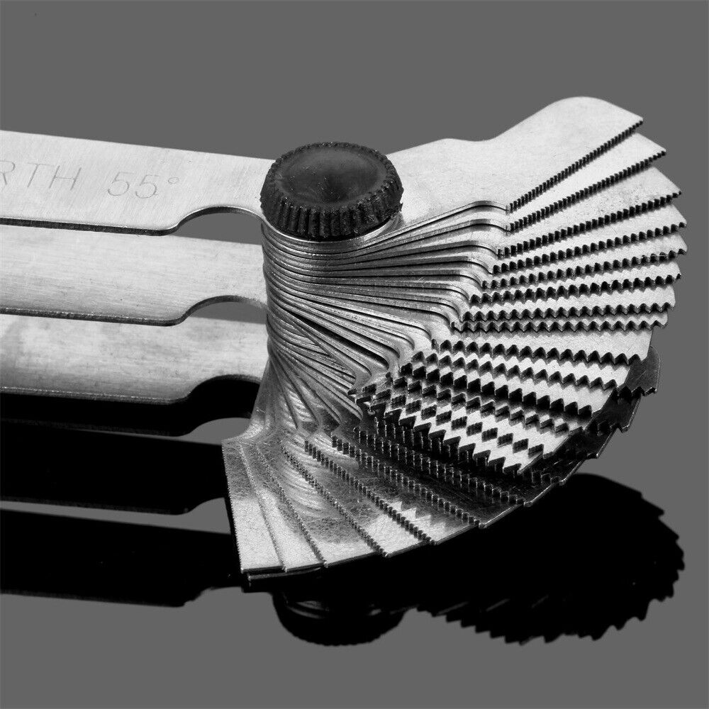 HOT 52 Blades Screw Pitch Gauge Metric 60° & Imperial 55° Thread Measuring Gage