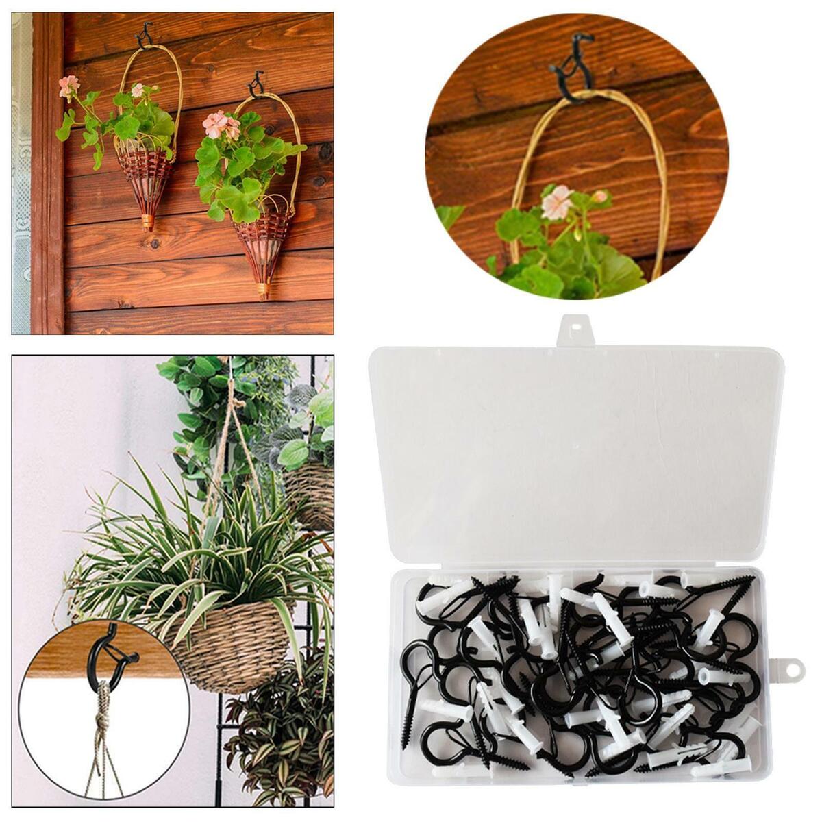36Pcs/-Hanger Hooks Plants Outdoor Screw  to hook  Release Feeders