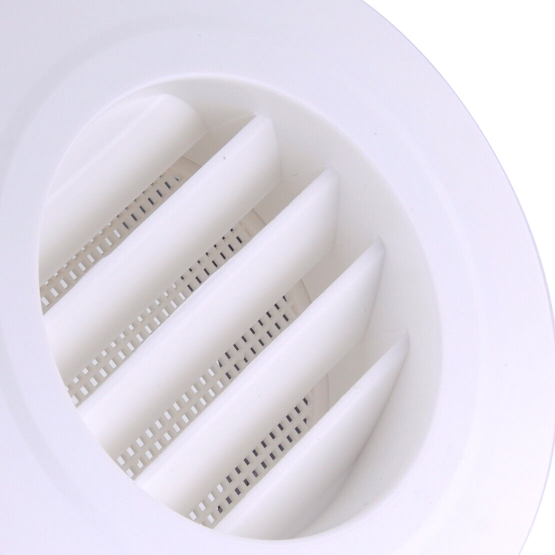 100mm Plastic Round Wall Air Exhaust Vent Grille Cover Ventilation In/Outlet Li