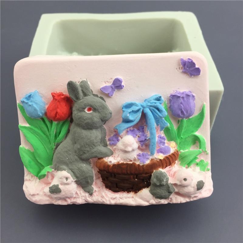 Silicone Mold for Soap Cake Candy Chocolate Making Fondant Mould Forest Theme