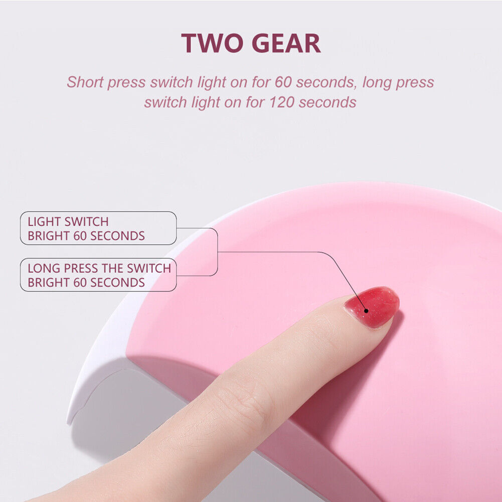 Max 48W LED Lamp Nail Dryer 15 LEDs UV Gel Polish Timer Manicure Art Tools