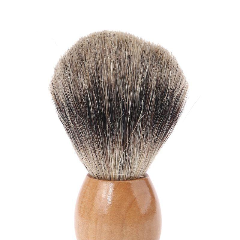 Shaving Razor Brush Badger Hair Wood Handle Men Shave Beard Barber Tool