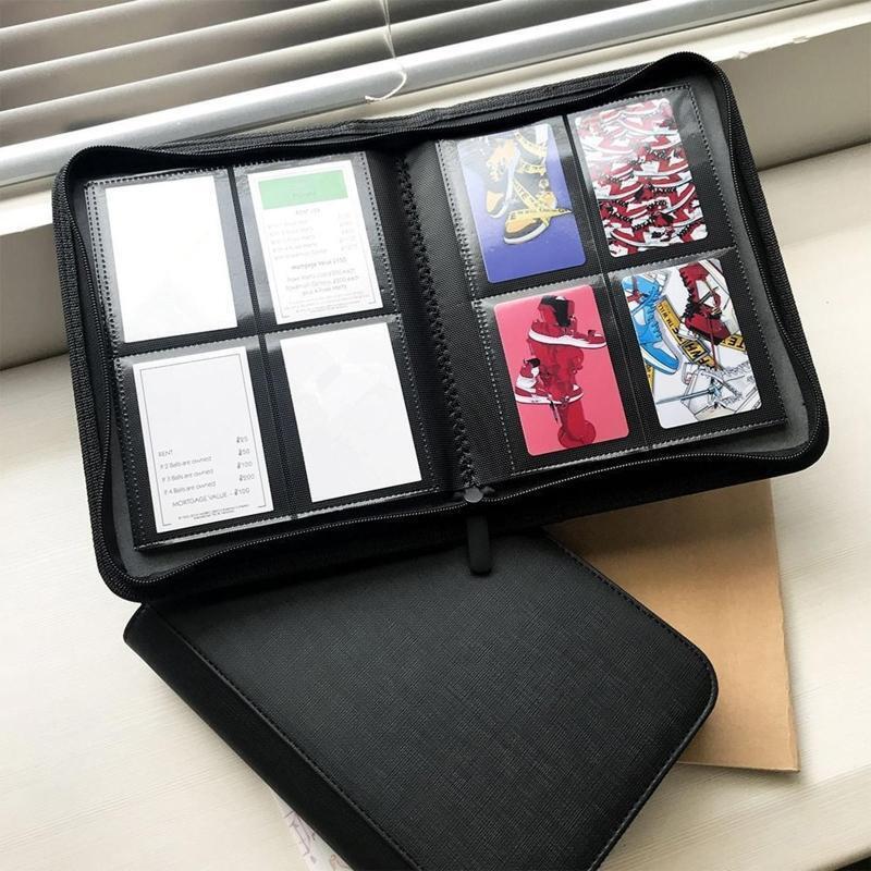 160 Pocket Collection Album Holder Double Sided Card Sleeve Carry Card Organizer