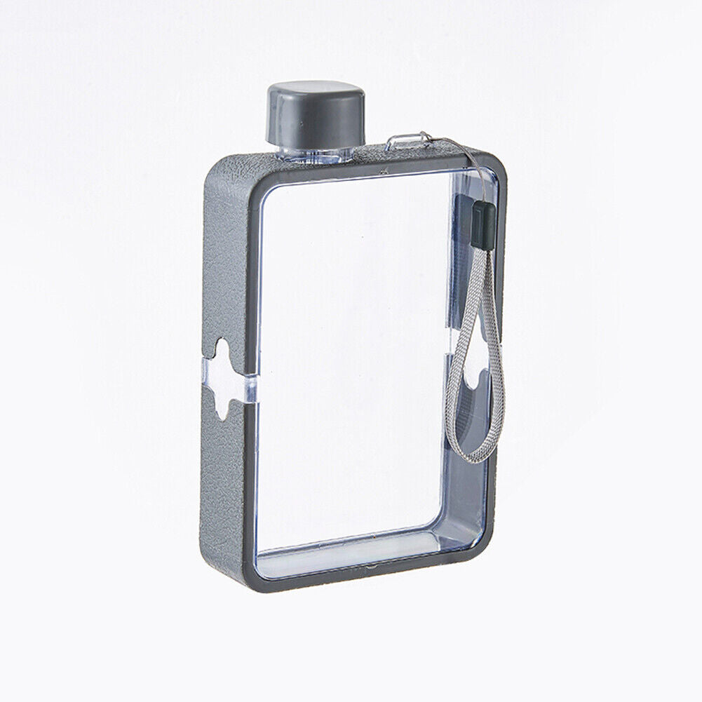 400ml Water Bottle for Travel Paper Book Cup Drinking Bottles Kettle (Grey)