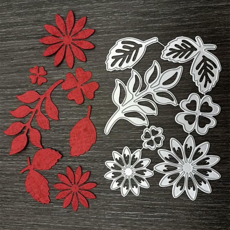 Various Leaves Metal Cutting Dies Stencil DIY Scrapbooking Album Paper Card