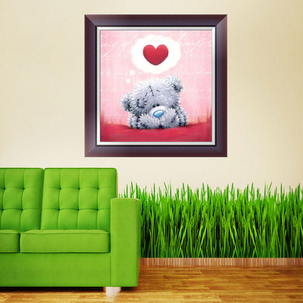 DIY5D Heart Bear Diamond Embroidery Painting Cross Crafts Stitch Home Decor