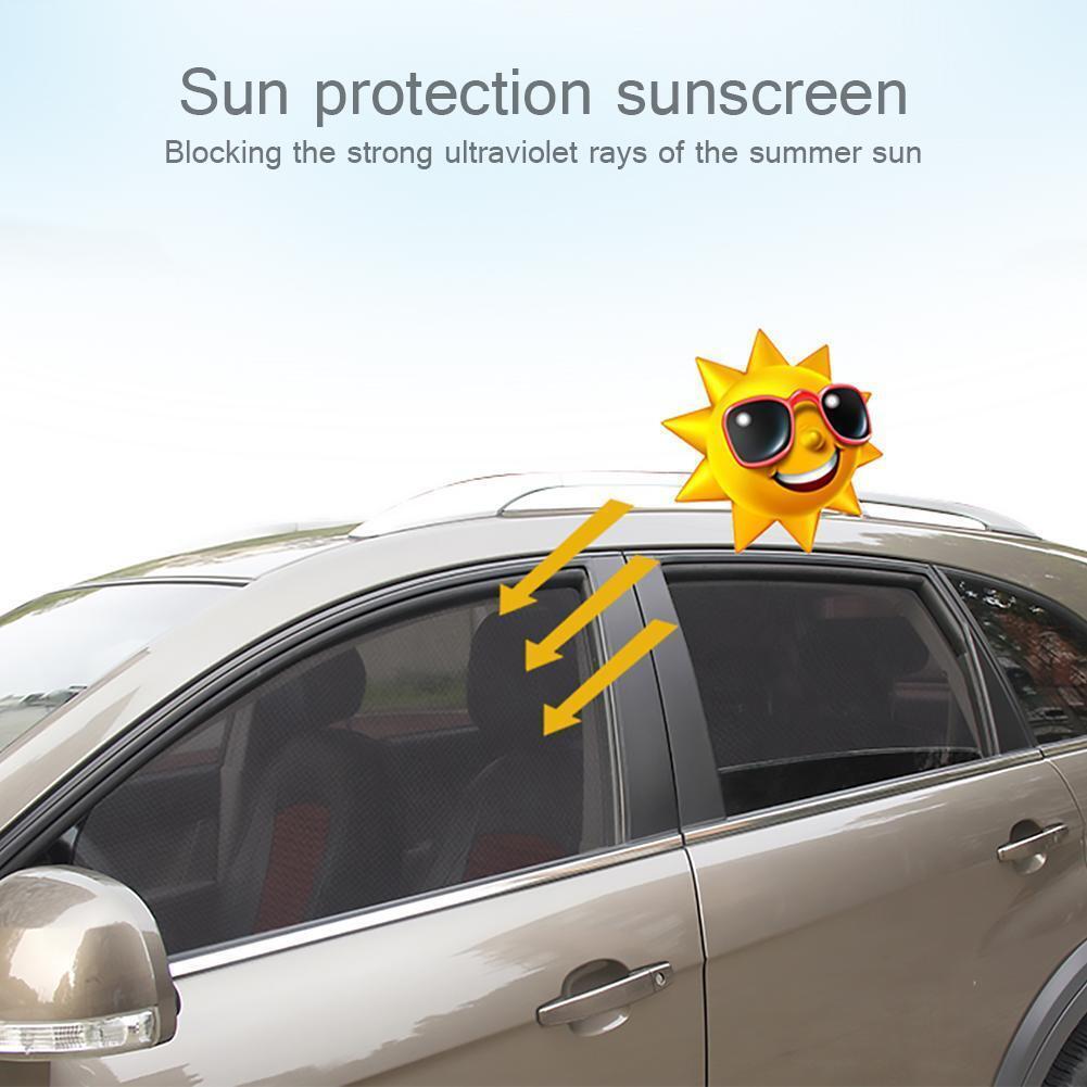 1pcs front + 1pcs rear magnetic sunshade and UV proof window sunshade