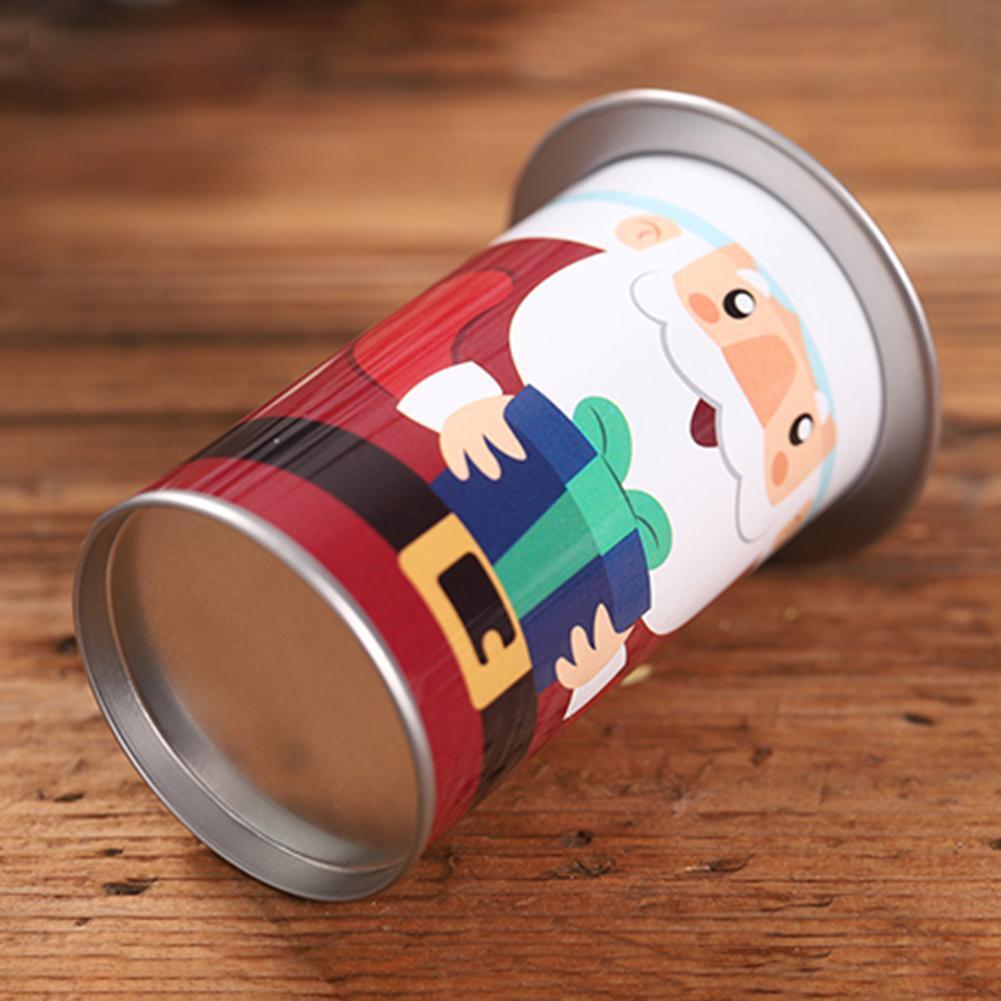 Christmas Large Capacity Candy Tin Box Iron Storage Can Children Gift Boxes