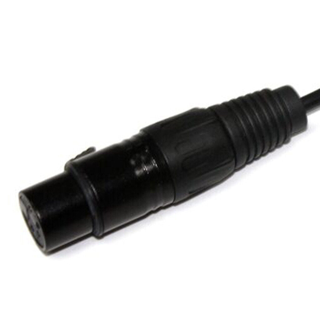 90 Degree Right Angle DC to 4pin XLR Adapter Power Cable Cord for