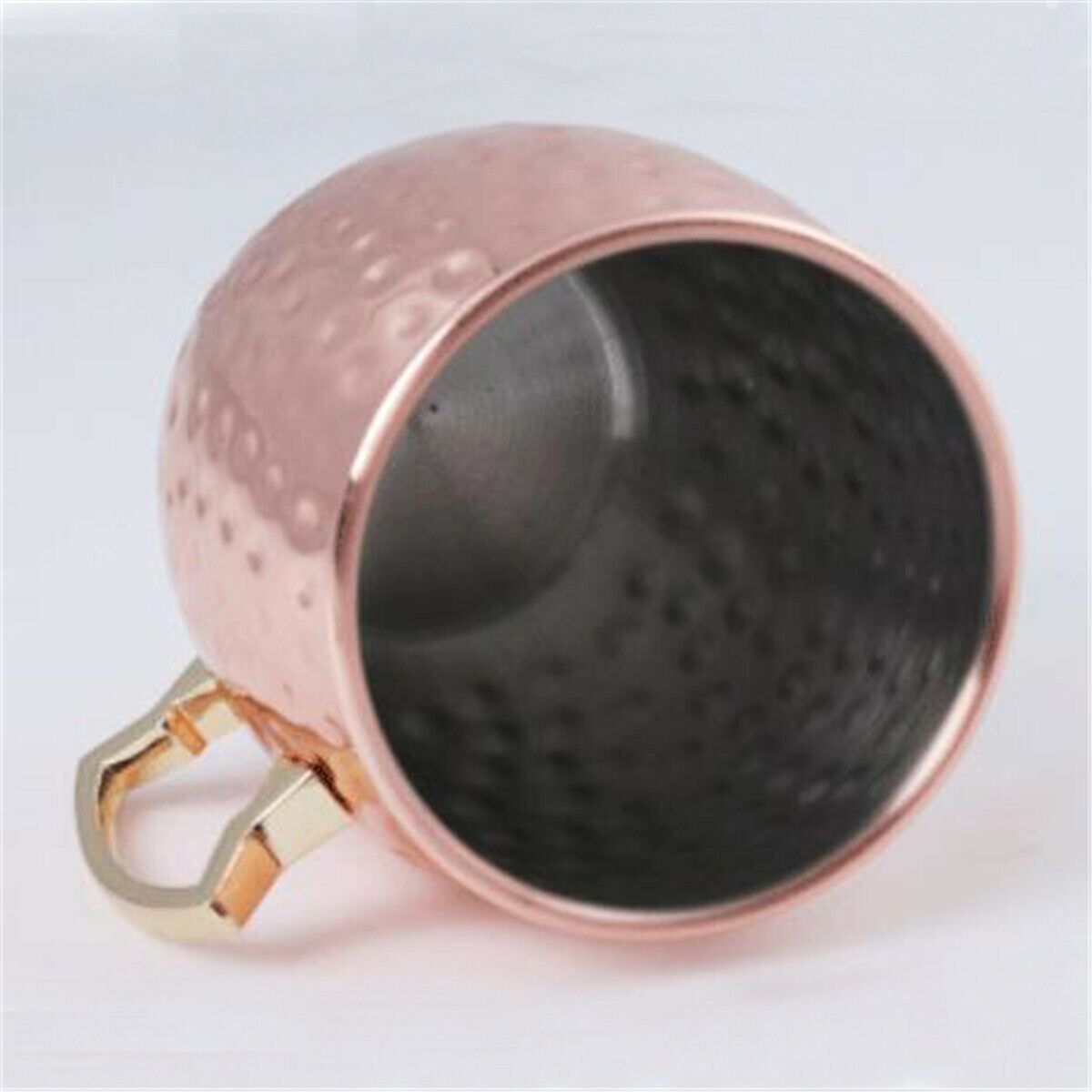 500ml Hammered Stainless Steel Copper Plated Moscow Mule Mug Beer Coffee Cup Mug