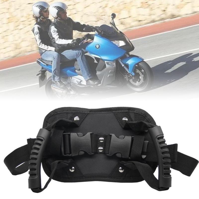Motorcycle Scooter Rear Seat Passenger Safety Belt Grab Grip Handle Non-slip