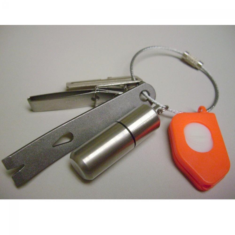 Hot Sell Camping Hiking Outdoor Key Ring Wire Keychain Stainless Steel Cable