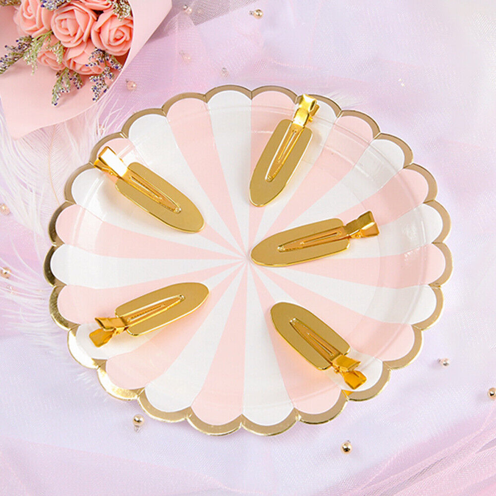 Durable Metal Material Leaf Shaped Seamless Hair Clips Fixed Bangs Tools