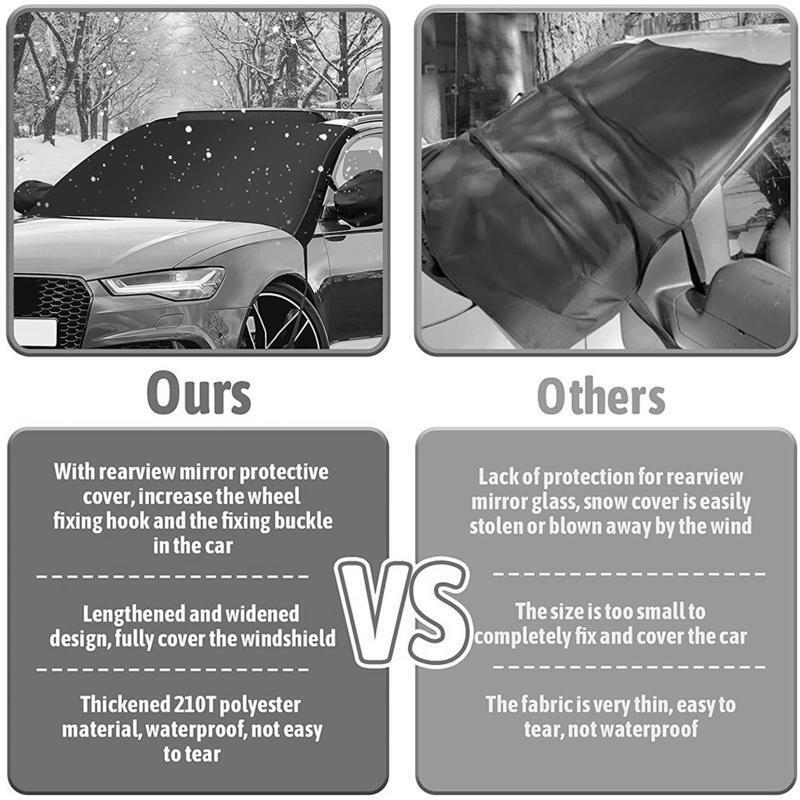 Car Truck Windshield Sun Snow Cover Protects Wipers from Ice Frost 209x147cm