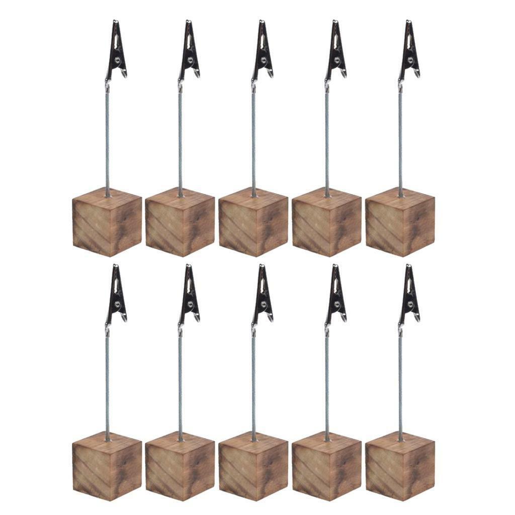 10 Pieces Nordic  Wooden Picture  Display Clip for Party