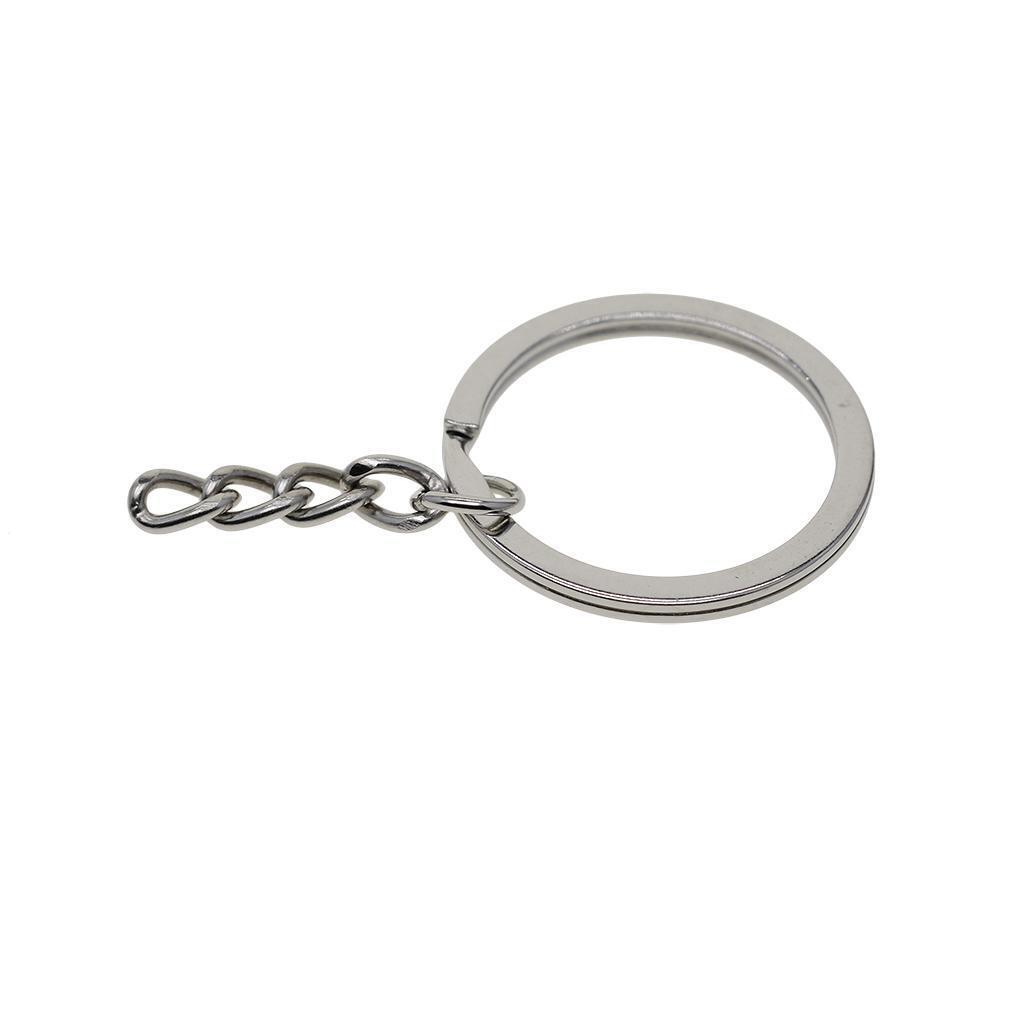 12 Pieces Metal Split Keychain Ring Parts Make Your Own Key Ring Findings