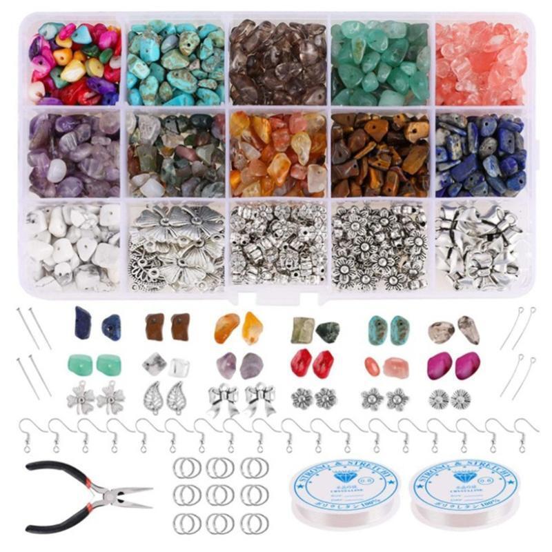 Irregular Crushed Stones Natural Assorted Stone Beads Bracelet Beaded Material
