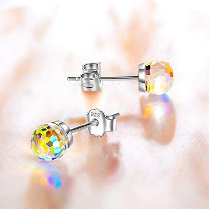 Piercing Earring Studs Brilliant Ball Shape Stud Earring for Women Xmas Birthday